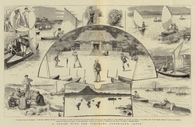 Rejs z Yokohama Canoe-Club, Japonia autorstwa William Ralston